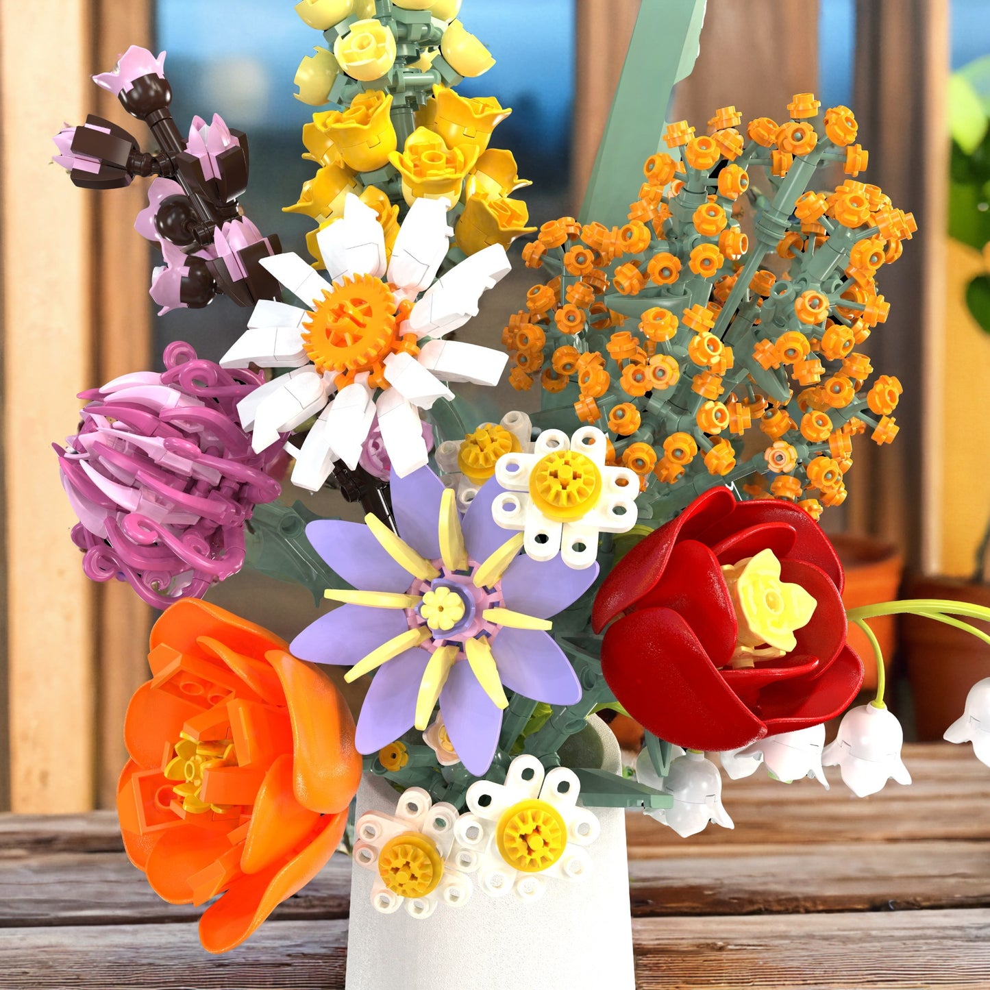 Wild Flowers Bouquet Building Set