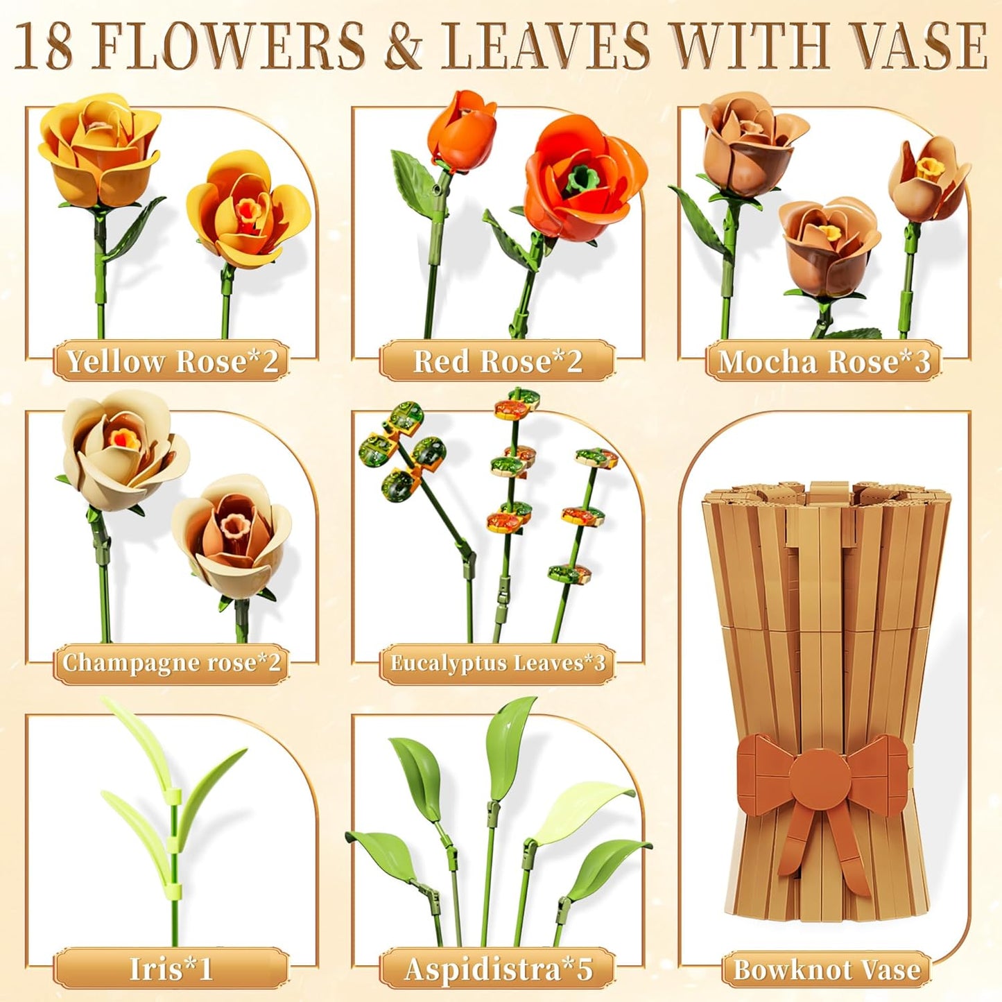 Roses Bouquet Botanical Collection Kit