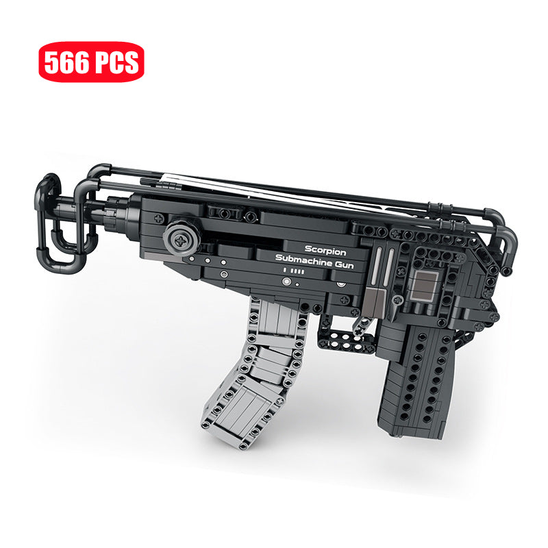 Ferventoys Scorpion Pistol Bricks Gun Safe toys for 18+