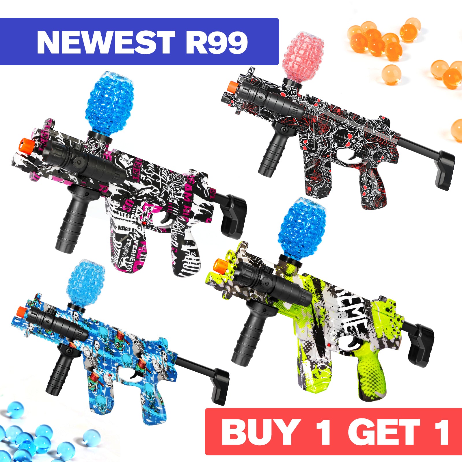 Ferventoys™ R99 Splatter Ball Gun (Buy R99 Get A Free Random Product)