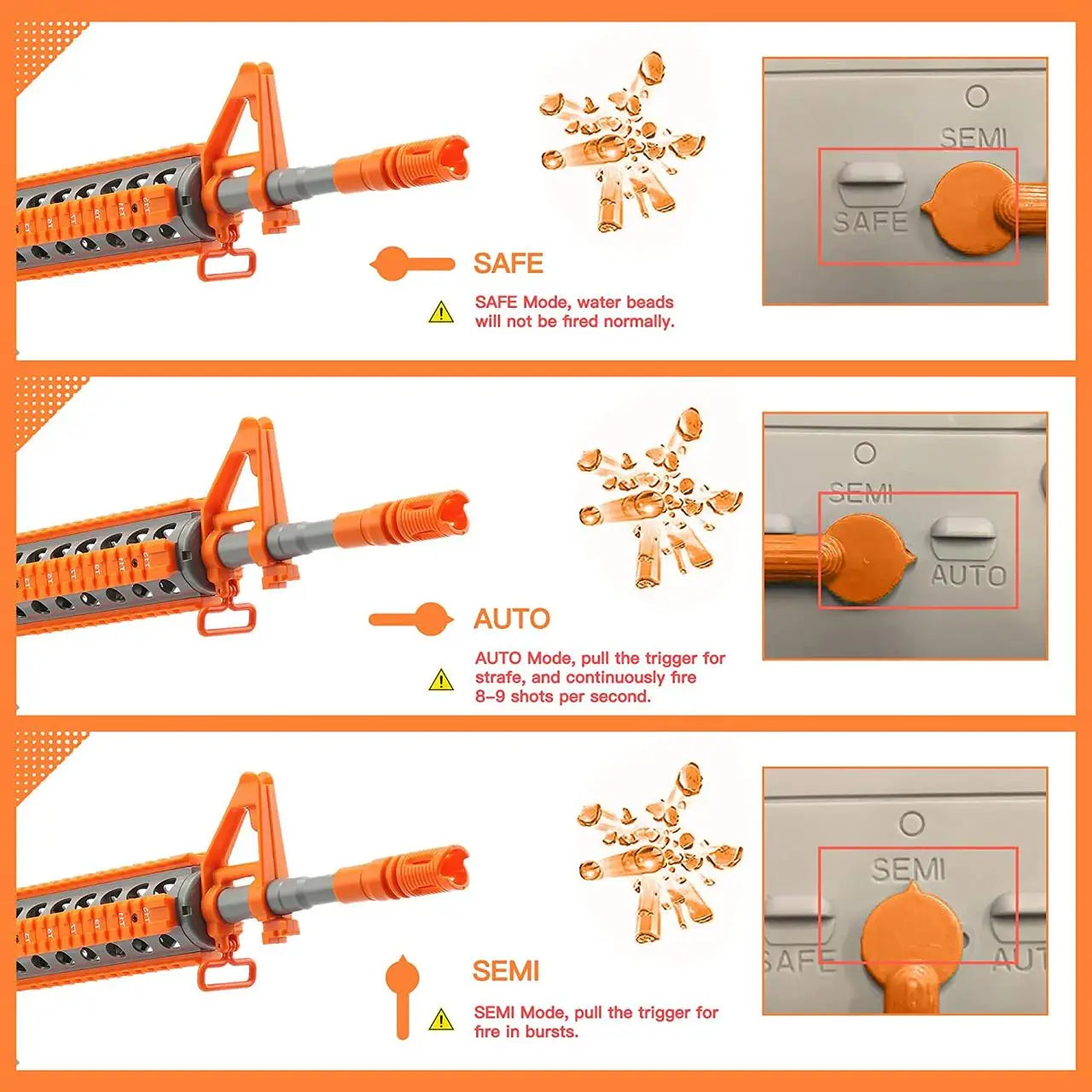 G36 Splatter Ball Gun Safe toys for 15+