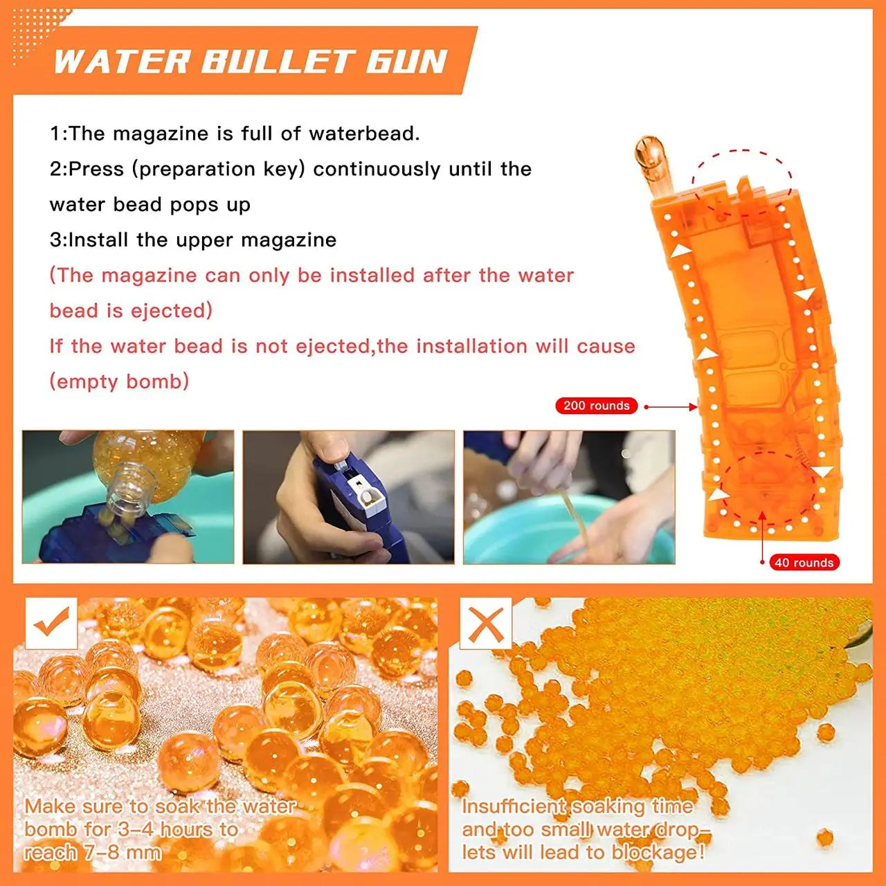 G36 Splatter Ball Gun Safe toys for 15+