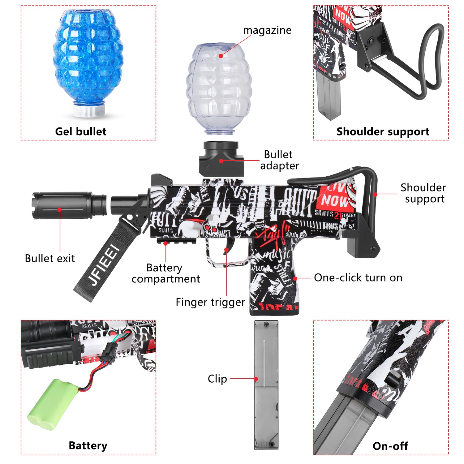 Automatic Splatter Ball Gun - Ferventoys