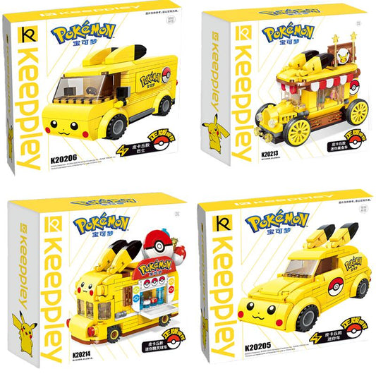 Pokemon Pikachu Mini Bus Baublöcke 