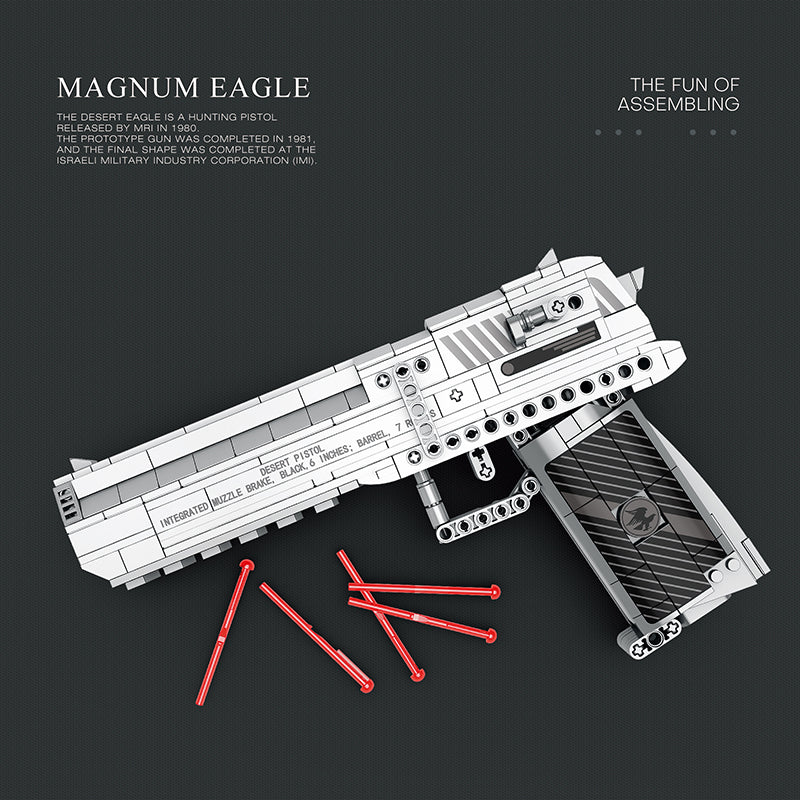 Desert Eagle Submachine Gun Building Block Toys
